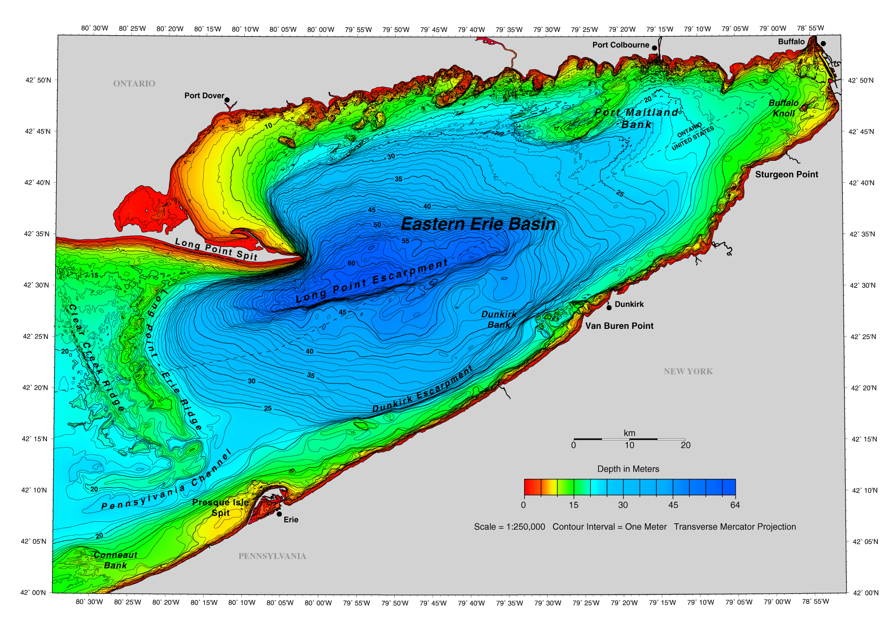 topographic map of lake erie Looking For Hastings Topo Map Channel 6 8 topographic map of lake erie